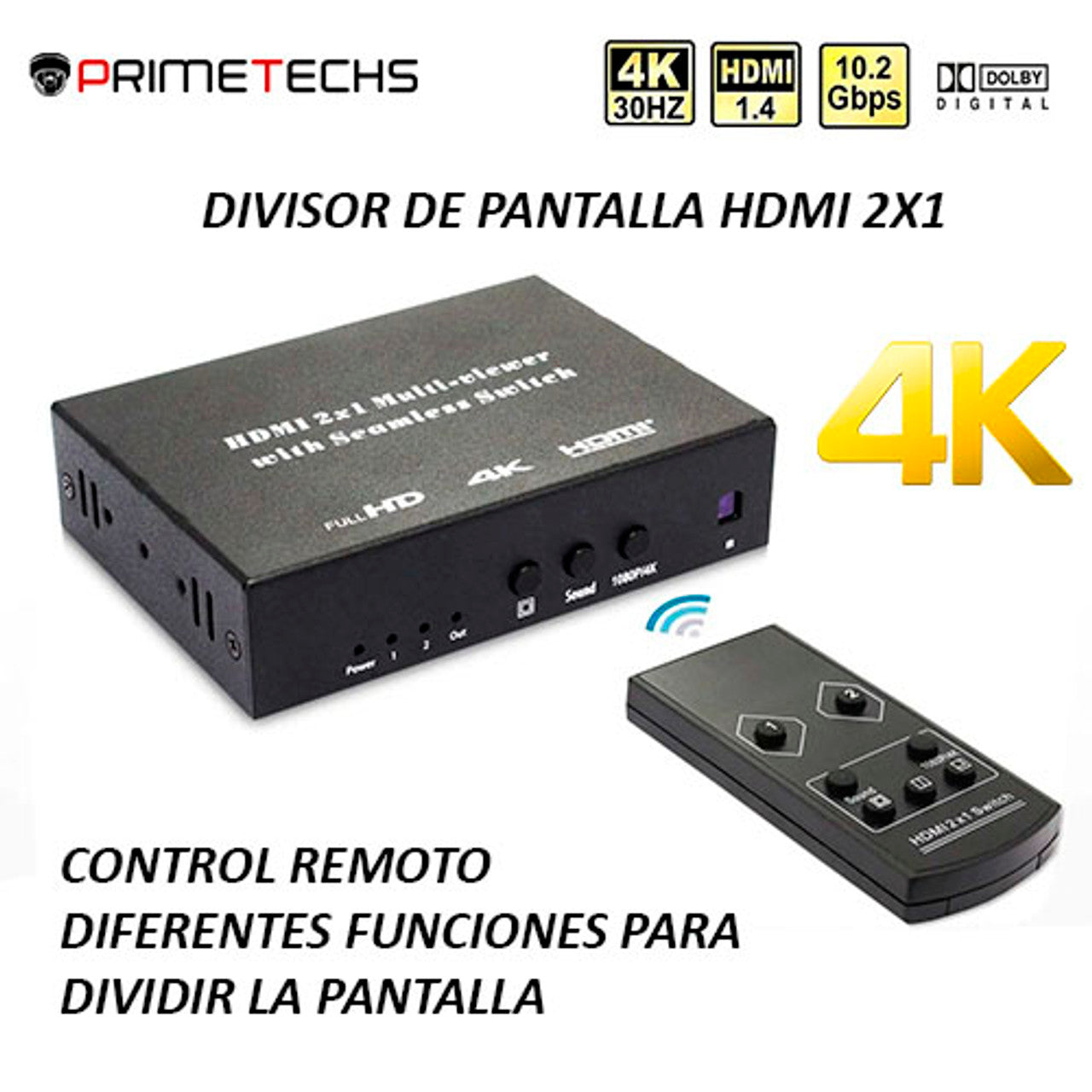 Multivisor de imagen HDMI 1080p y 4k a 30HZ