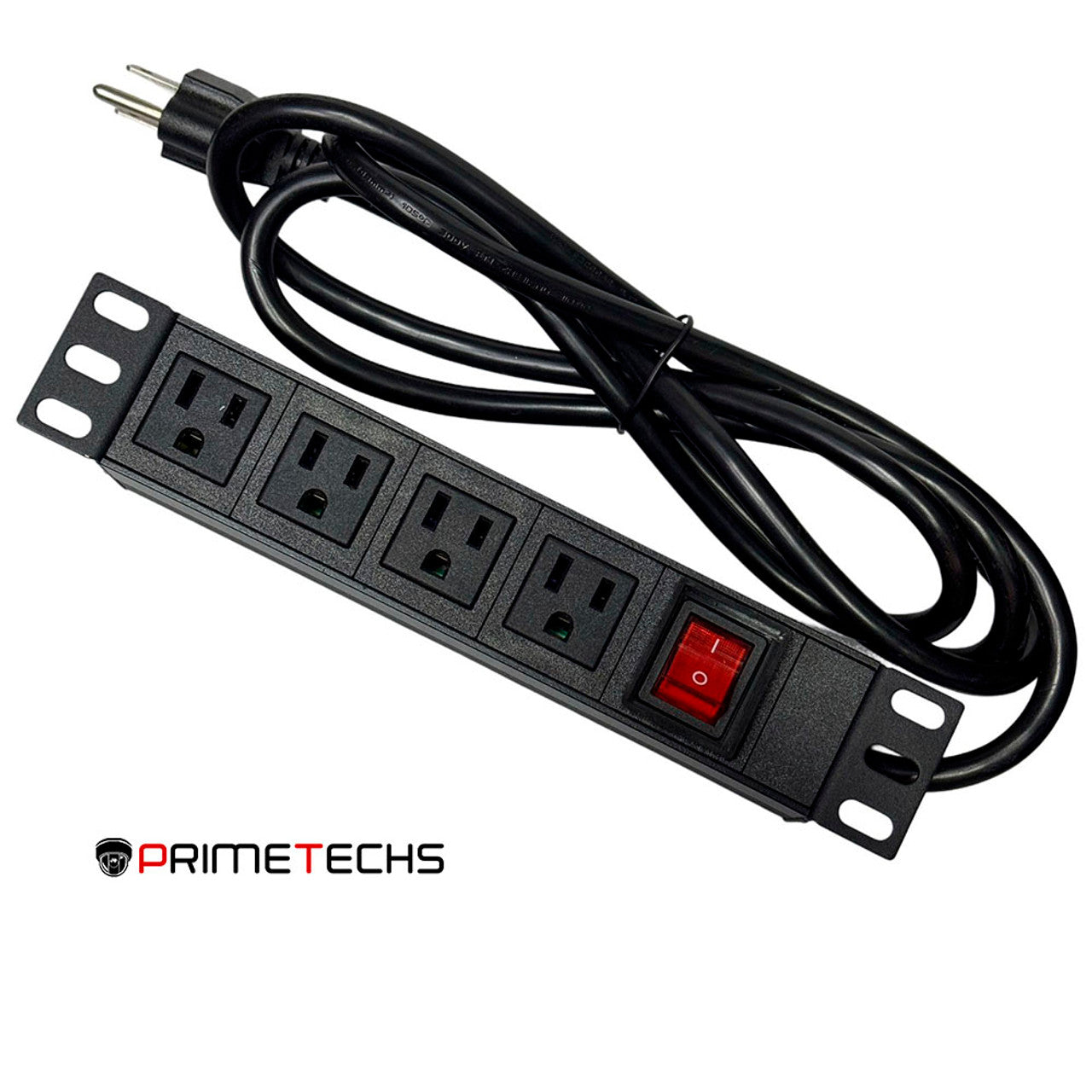Multicontactos/ PDU para gabinete 4 tomas, Aleación aluminio