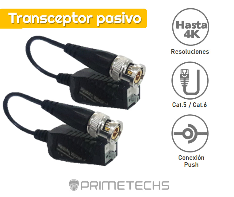 Par de balun/transceptor 5MP-8MP
