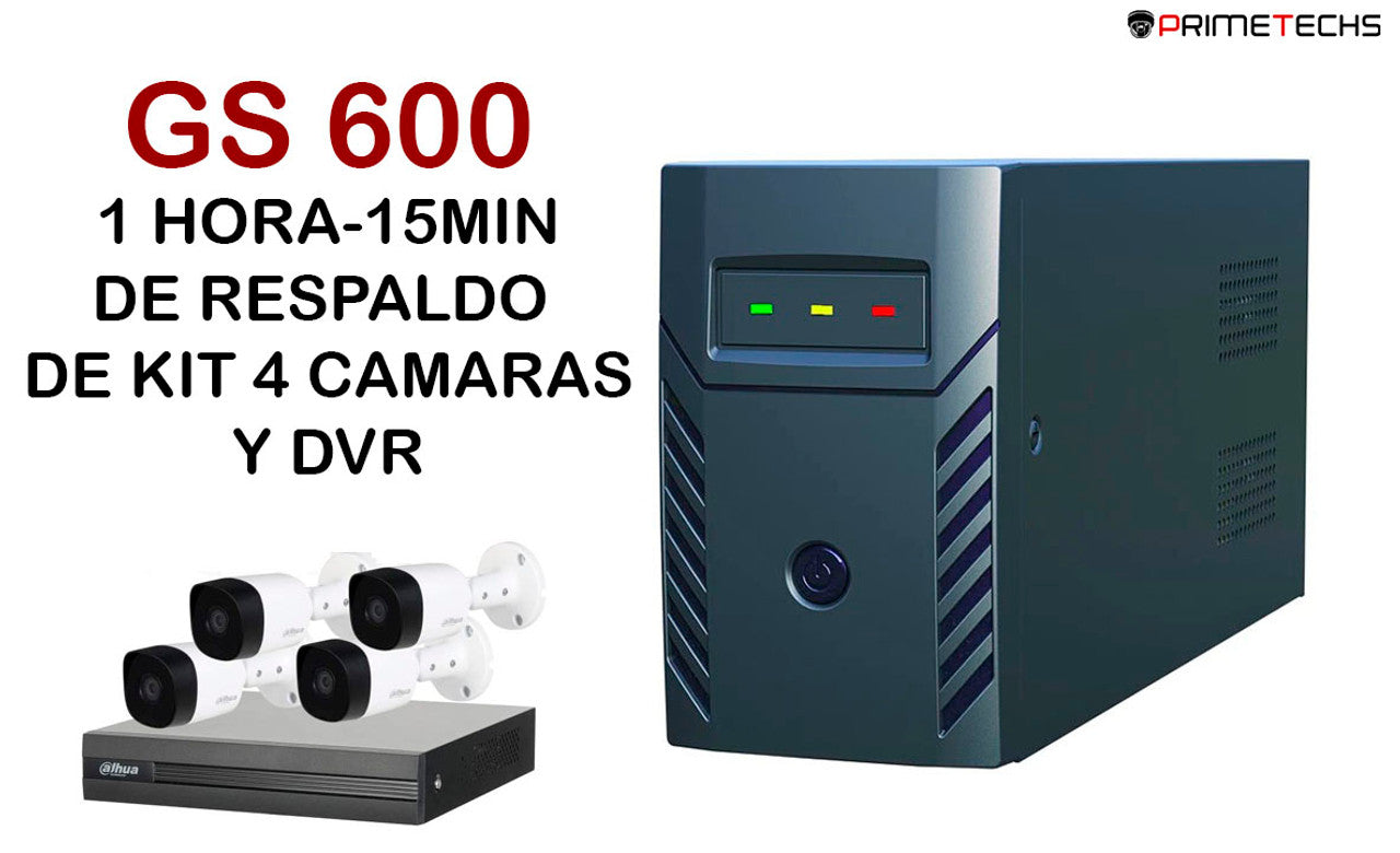 UPS Respaldo de energía GS600/600VA/360WATTS