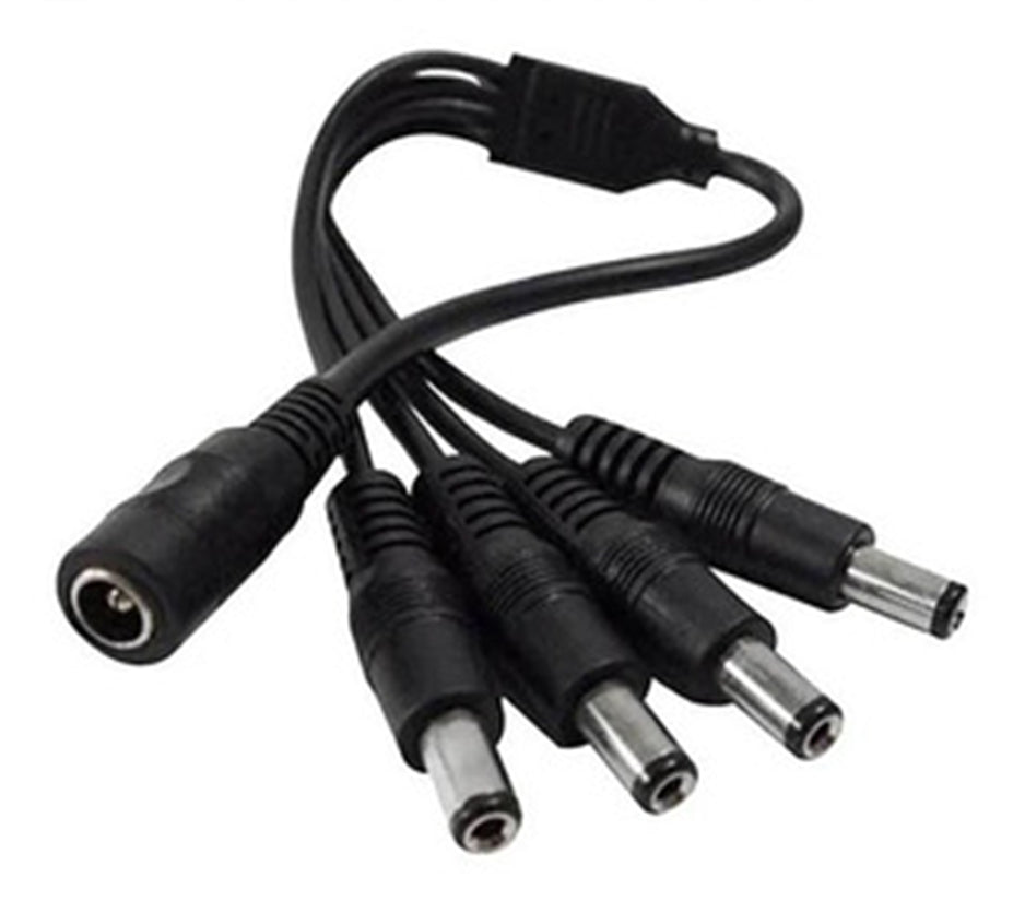 Divisor de energía / Tipo pulpo / 4 Conectores macho / 2.1 mm / 1 Conector hembra