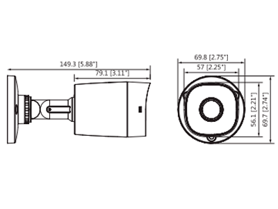 DAHUA COOPER B1A51-28 - Cámara Bullet 5 Megapixeles