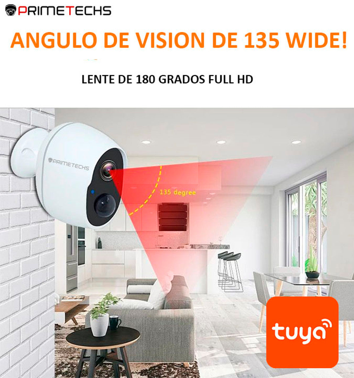 Cámara IP WIFI 2 mp Sensor Pir, batería larga duración(opcional con panel solar para carga de batería)