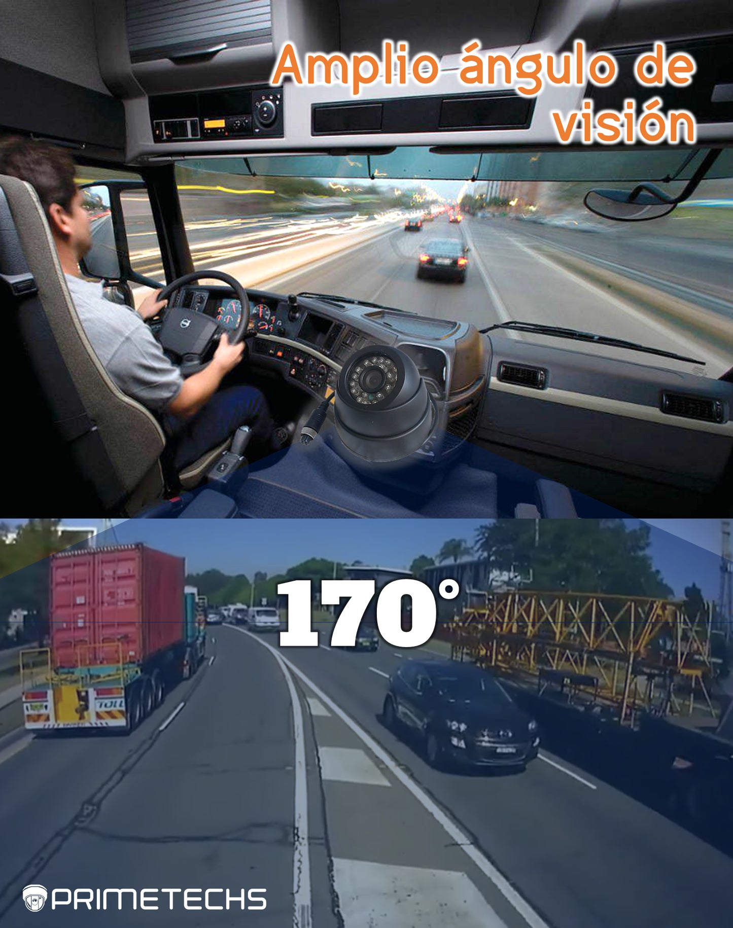 Cámara Domo 1080P PVC Lente 2.8mm para DVR Móvil