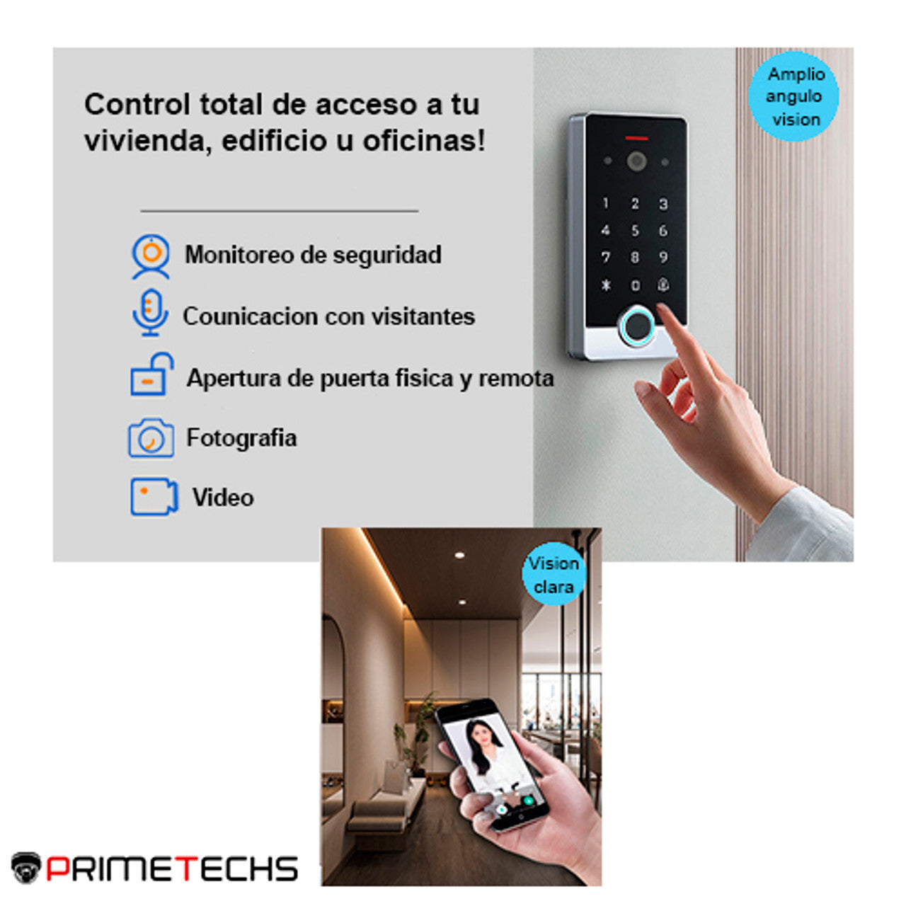 Videoportero WIFI con aplicación celular
