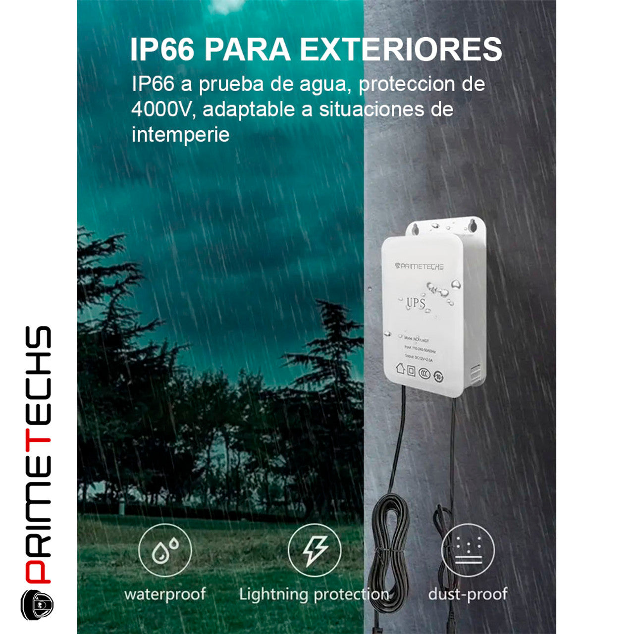 UPS y Fuente de poder regulada 12V DC