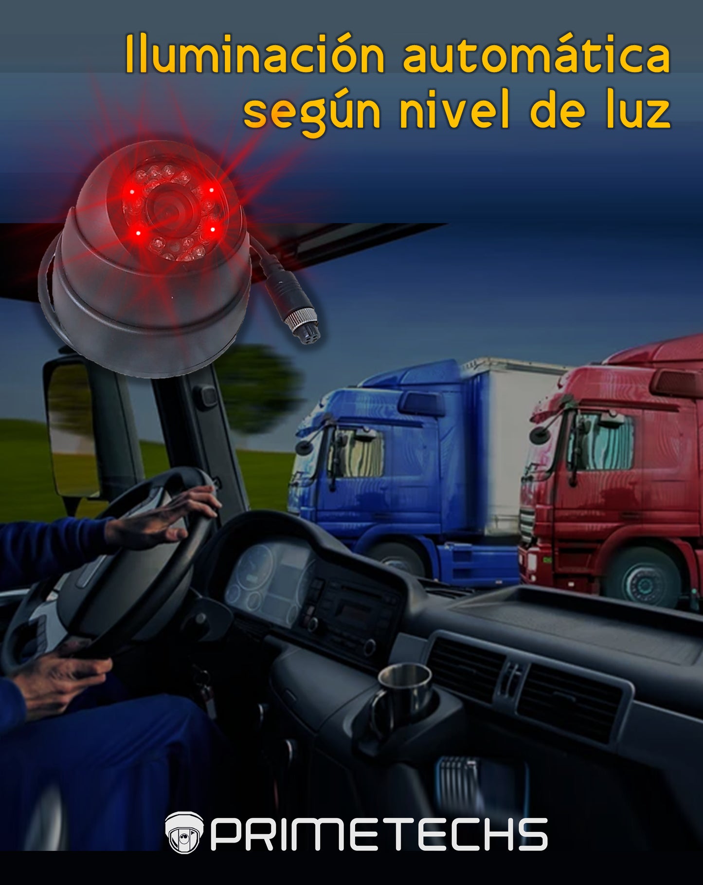 Cámara Domo 1080P PVC Lente 2.8mm para DVR Móvil