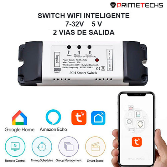Interruptor/Apagador Inteligente eléctrico 7-32V y 5V