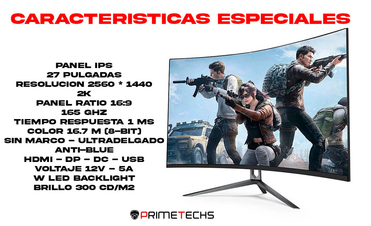 Monitor 27 Pulgadas Pantalla Curva