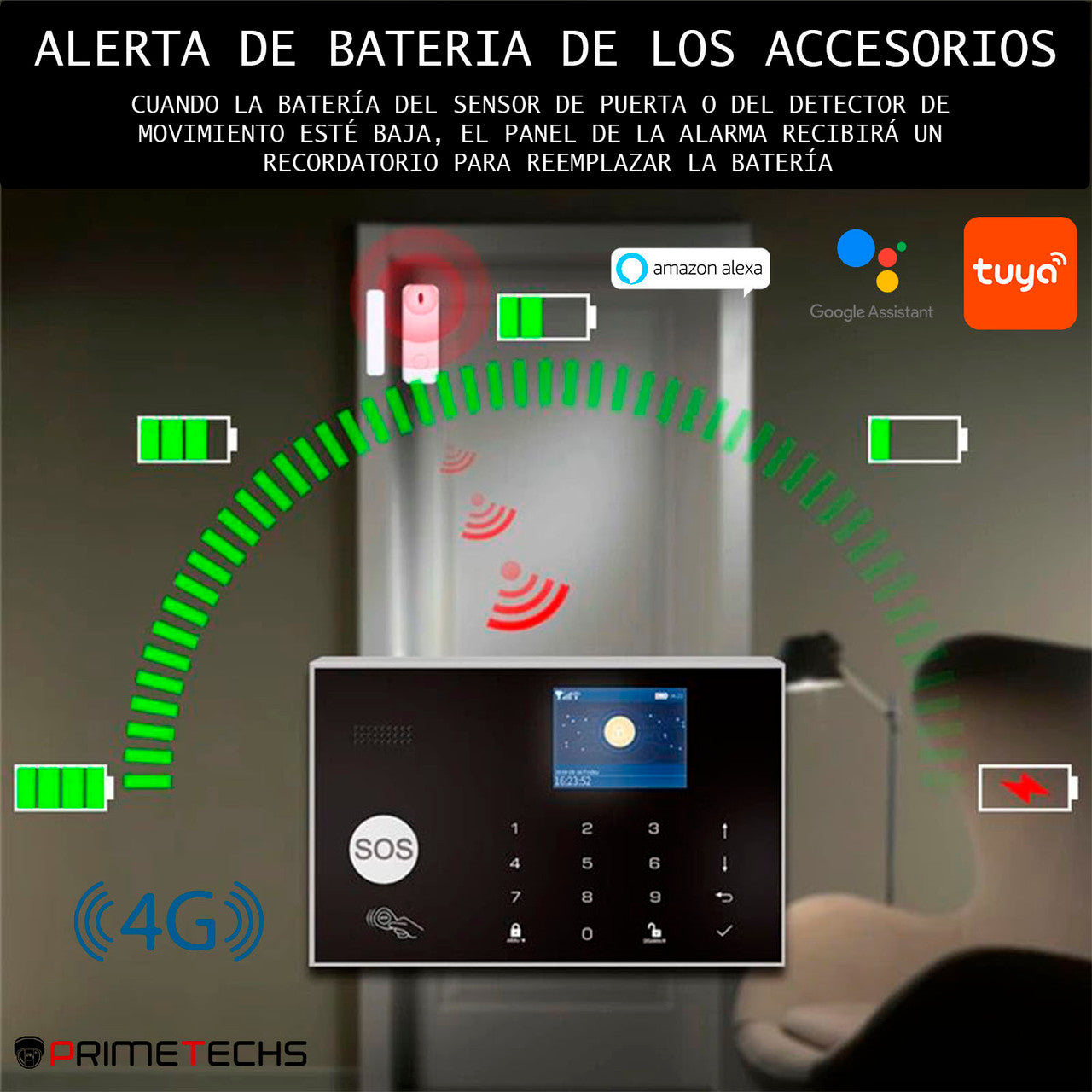 Alarma Hogar y Negocio WIFI 4G