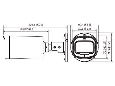 DAHUA HFW1801R-Z-IRE6 - Cámara Bullet de 8 Mp/ Lente Motorizado