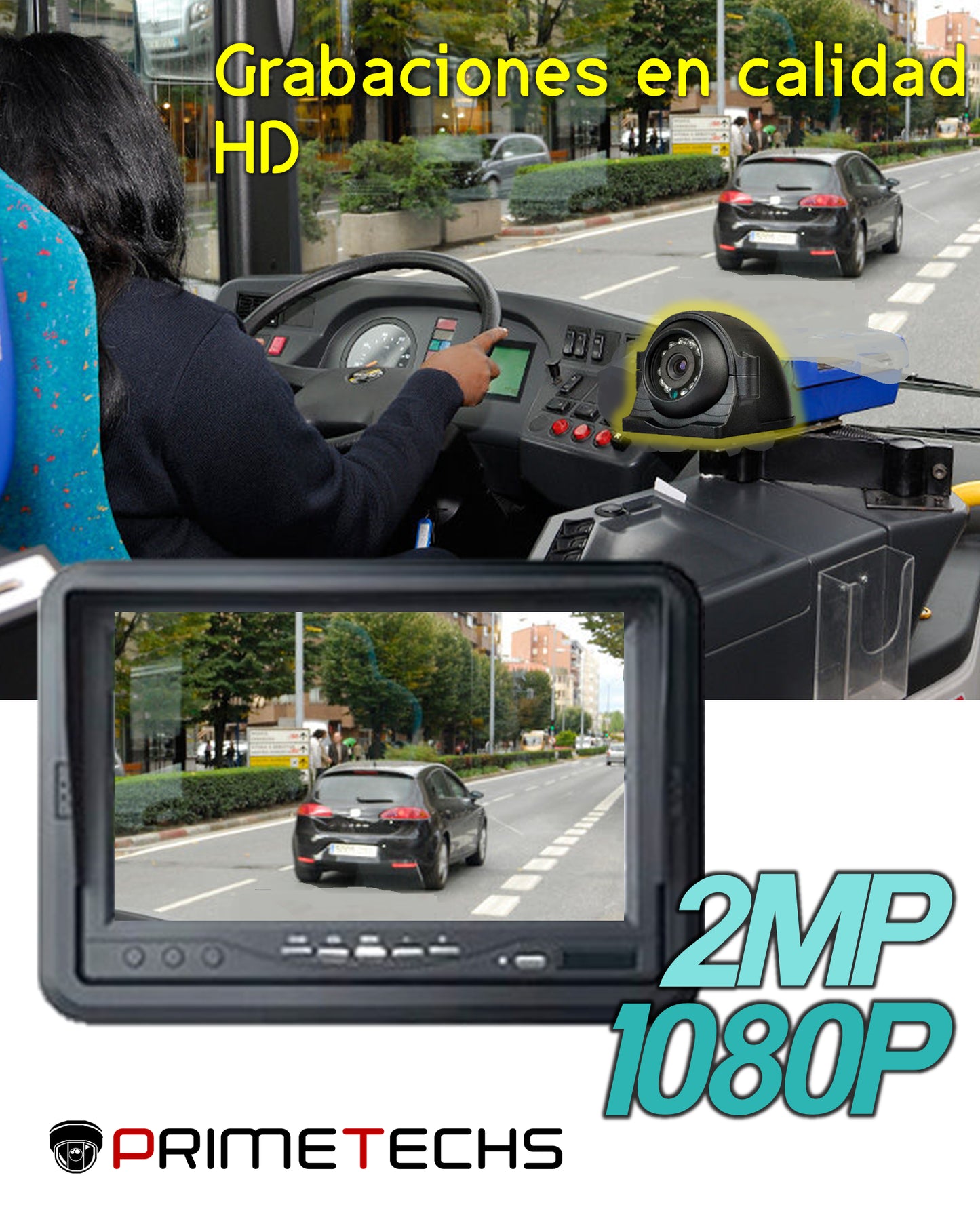 Cámara Domo 1080P Lente 2.8mm para DVR Móvil