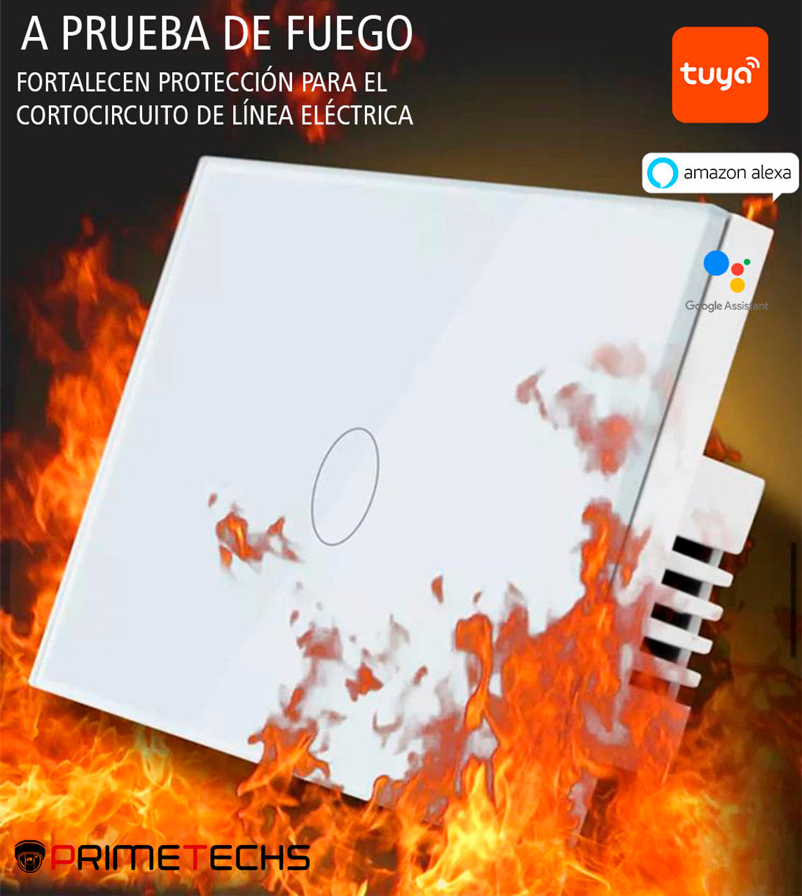 Apagador/Interruptor eléctrico virtual de 3 vías operado con APP