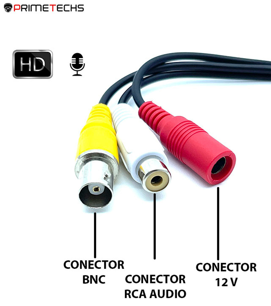 Cámara mini 1 mp /720p para DVR, IR indetectable, micrófono integrado