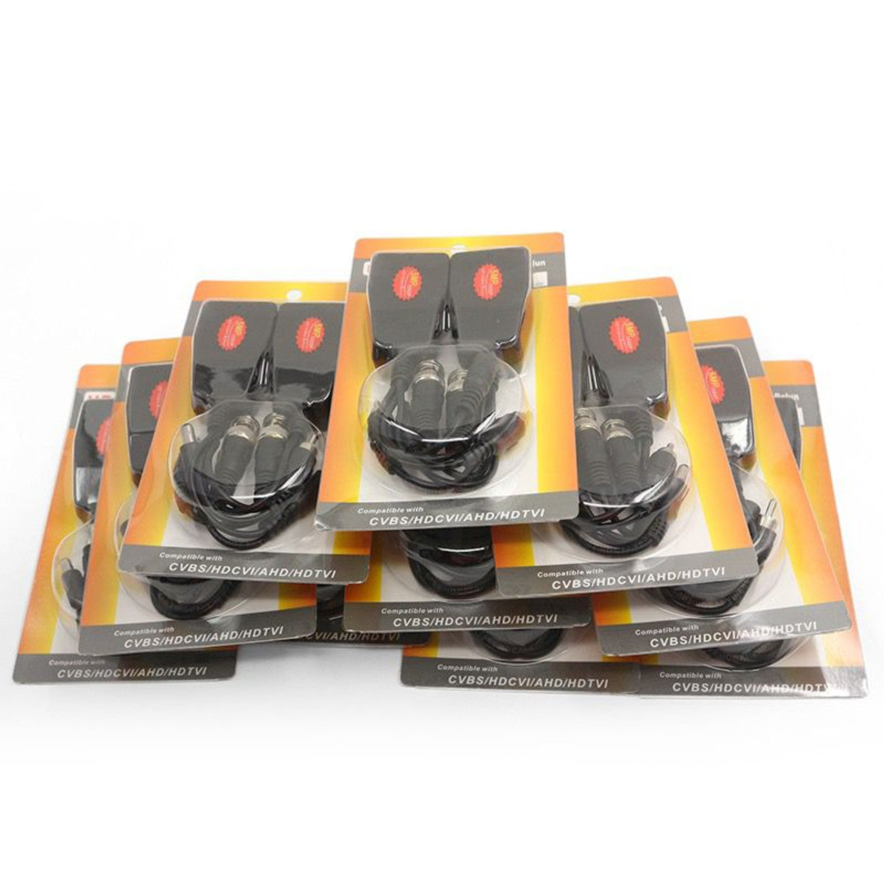 Par de Balun RJ45 BNC HD CVI TVI AHD con cable de audio RCA protección contra interferencia, distancia larga