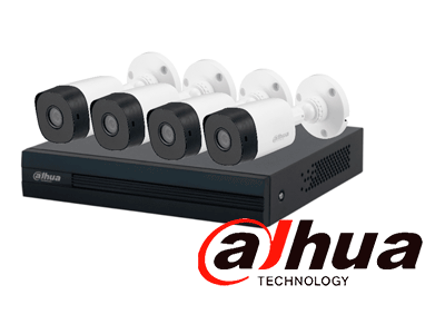 DAHUA KITXVR1B04-I1MP - Kit de 4 Canales 1 Megapixel