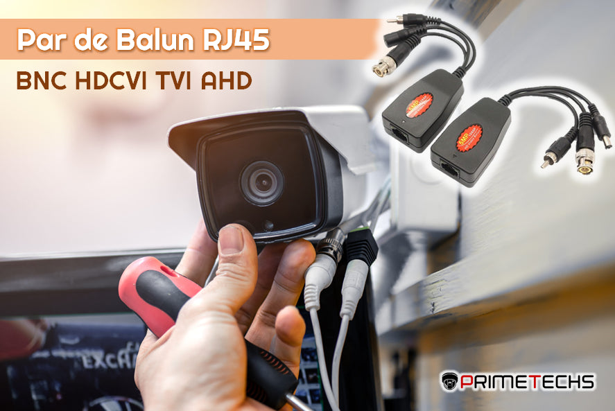 Par de Balun RJ45 BNC HD CVI TVI AHD con cable de audio RCA protección contra interferencia, distancia larga
