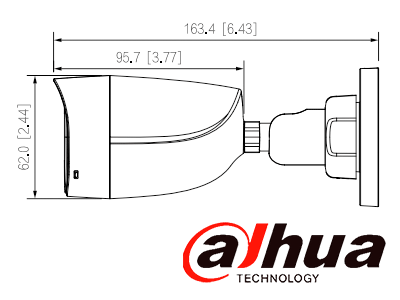 DAHUA HAC-HFW1200CLN-IL-A - Cámara Bullet de 2 Megapixeles