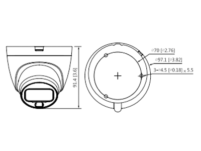 DAHUA HAC-HDW1209TLQN-A-LED - Camara Domo Full Color 1080p