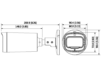DAHUA HAC-HFW1200R-Z-IRE6 - Cámara Bullet HDCVI 1080p
