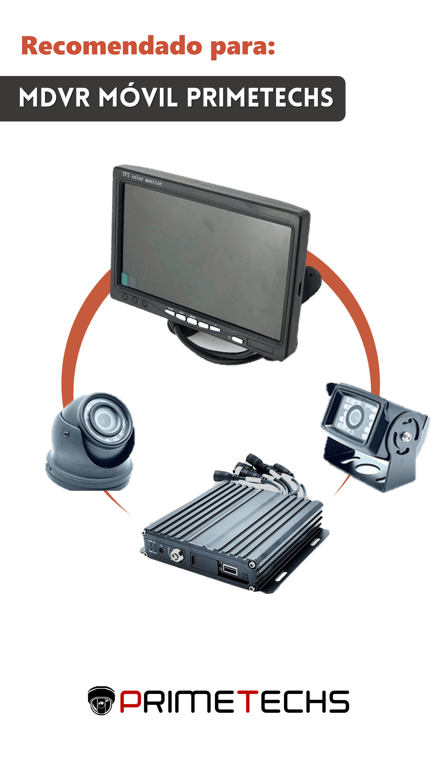 Monitor para MDVR Móvil, 7 pulgadas