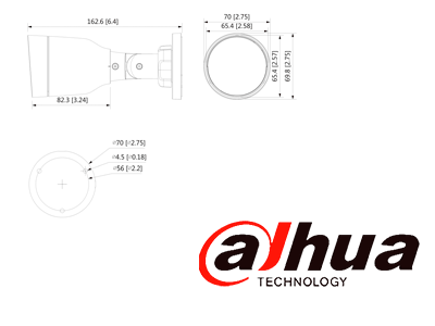 AHUA IPC-HFW1239S1-A-LED-S5 - Cámara IP Bullet Full Color de 2 Mp