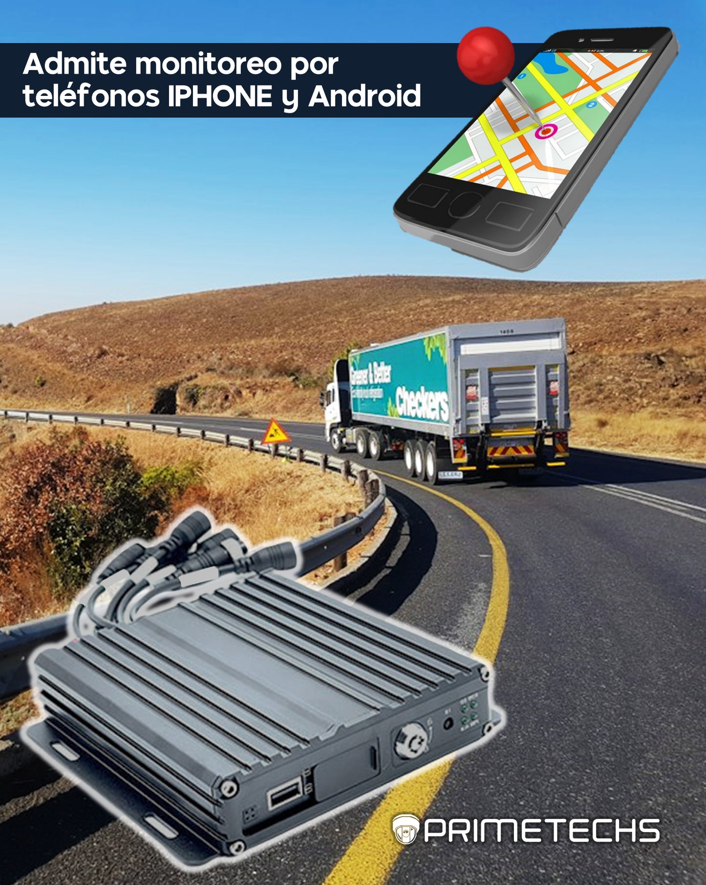 Kit DVR móvil 4G-GPS, 2 Mpx, auto/camión con Inteligencia Artificial