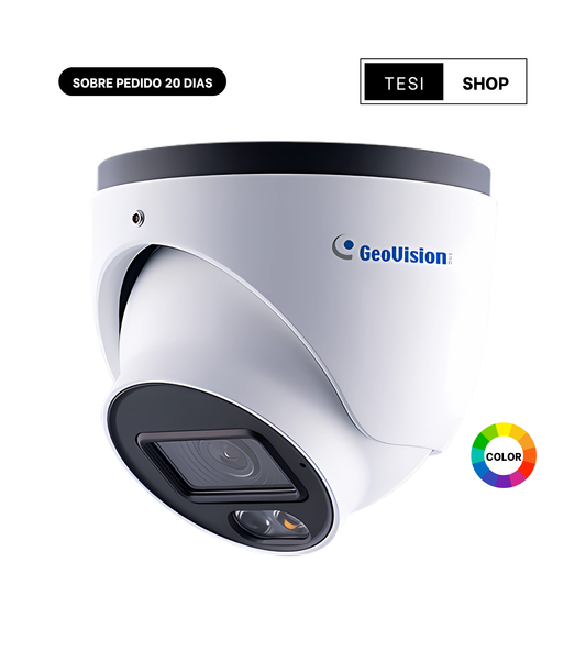 GV-GEBF4802 AI 4MP H.265 Super Low Lux WDR Pro Full Color Warm LED IR Eyeball Dome IP Camera