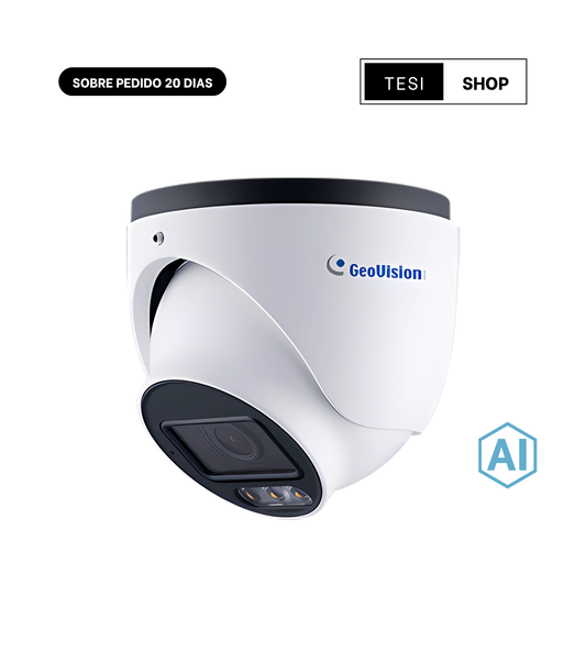 GV-GEBN4800 Cámara IP Domo GeoVision 4MP H.265 Full Color AI-ISP