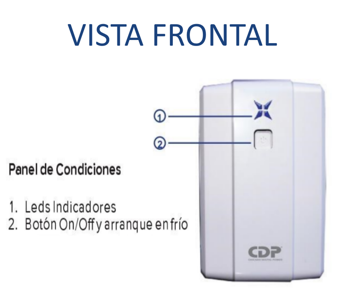 CDP RUPR1008 - UPS / 1000 Va / 500W